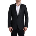 Dolce & Gabbana Black Wool Single Breasted MARTINI Blazer