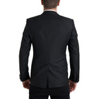Dolce & Gabbana Black Wool Single Breasted MARTINI Blazer