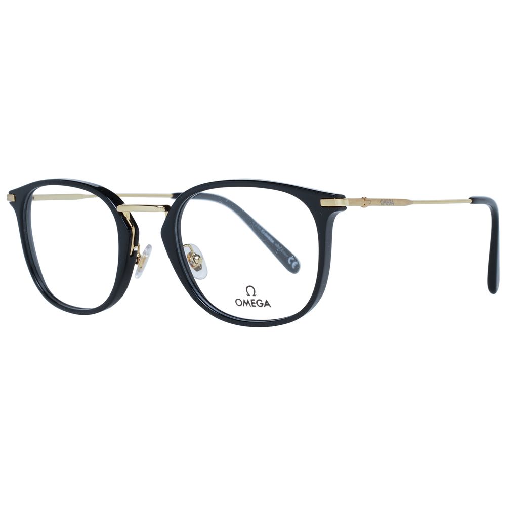 Omega Black Metal & Plastic Glasses Frames