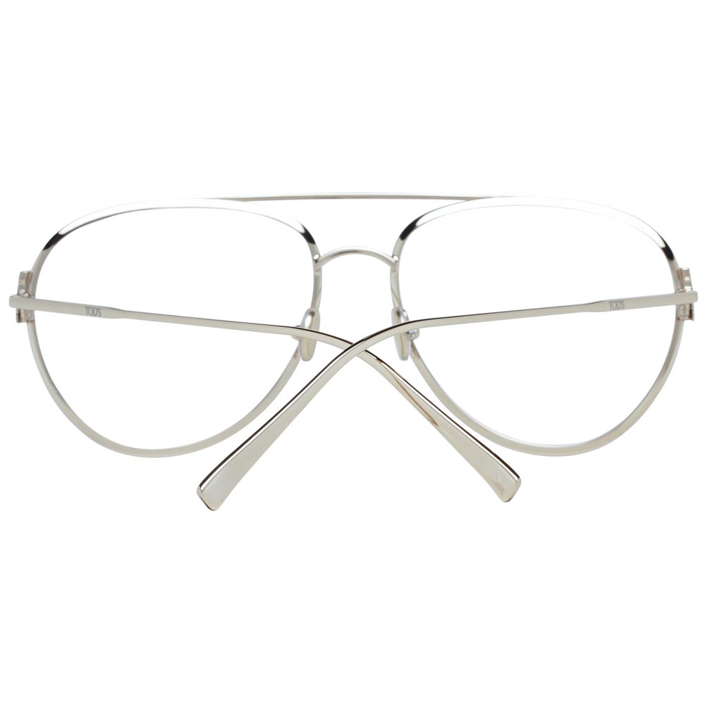 Tod's Gold Metal Glasses Frames