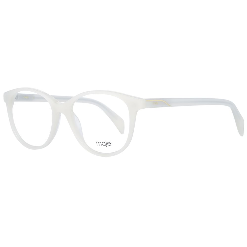Maje Cream Plastic Glasses Frames Maje