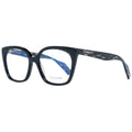 Yohji Yamamoto black plastic glasses frames with a sleek, modern design and bold rectangular shape for stylish eyewear.