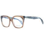 Yohji Yamamoto brown plastic glasses frames, stylish and lightweight eyewear with a modern design, shown on a plain background.
