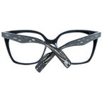 Yohji Yamamoto black plastic glasses frames with rectangular design and sleek finish, stylish eyewear for modern fashion.