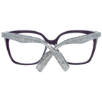 Yohji Yamamoto purple plastic glasses frames with sleek, modern design and transparent lenses, stylish eyewear for everyday wear.