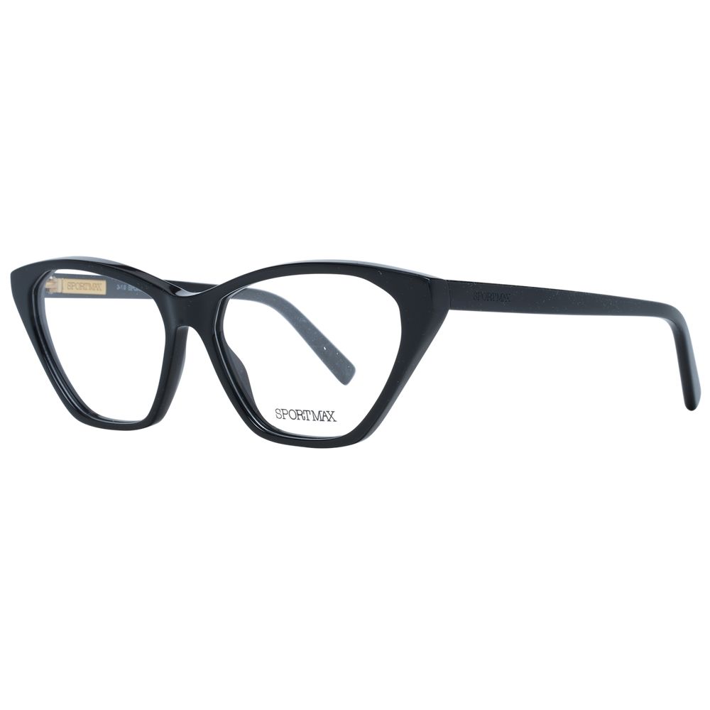 Sportmax Black Acetate Glasses Frames