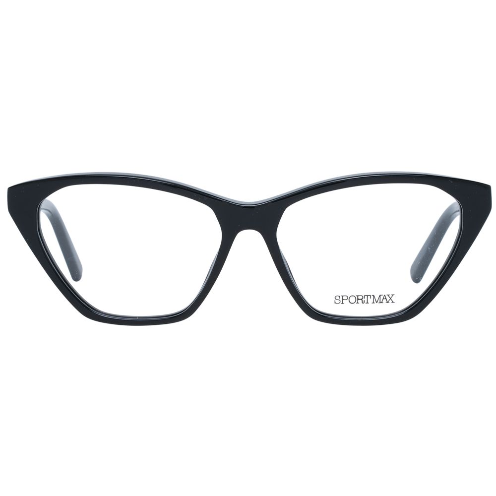 Sportmax Black Acetate Glasses Frames
