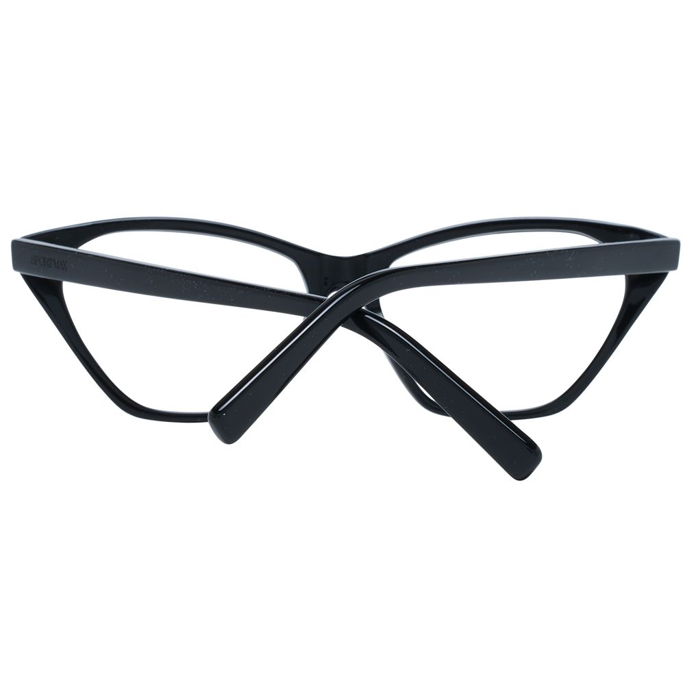 Sportmax Black Acetate Glasses Frames