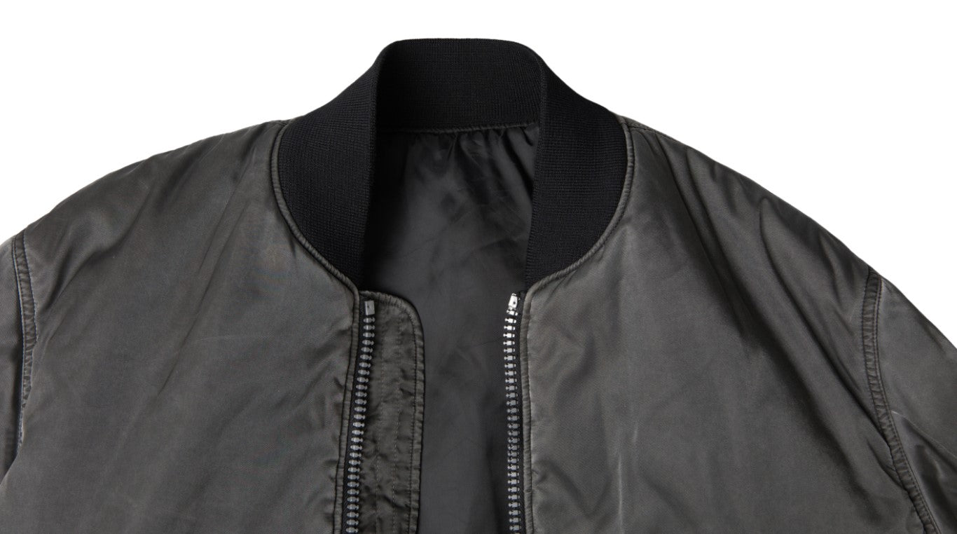 MM6 Maison Margiela Gray Bomber Zipper Pocket Sleeves Jacket MM6 Maison Margiela