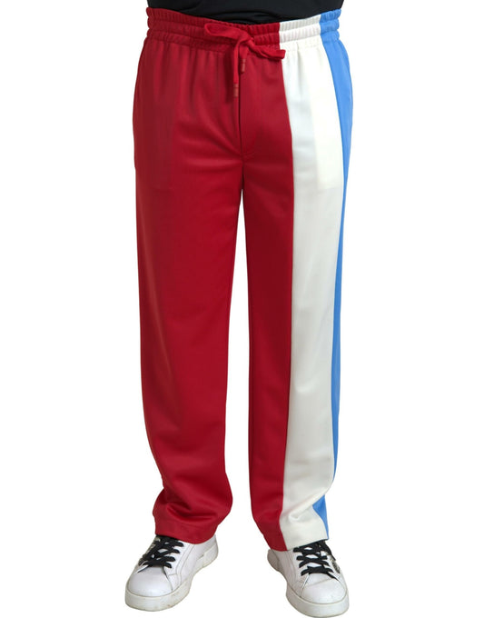 Dolce & Gabbana Multicolor Polyester Men Sweatpants Pants Dolce & Gabbana