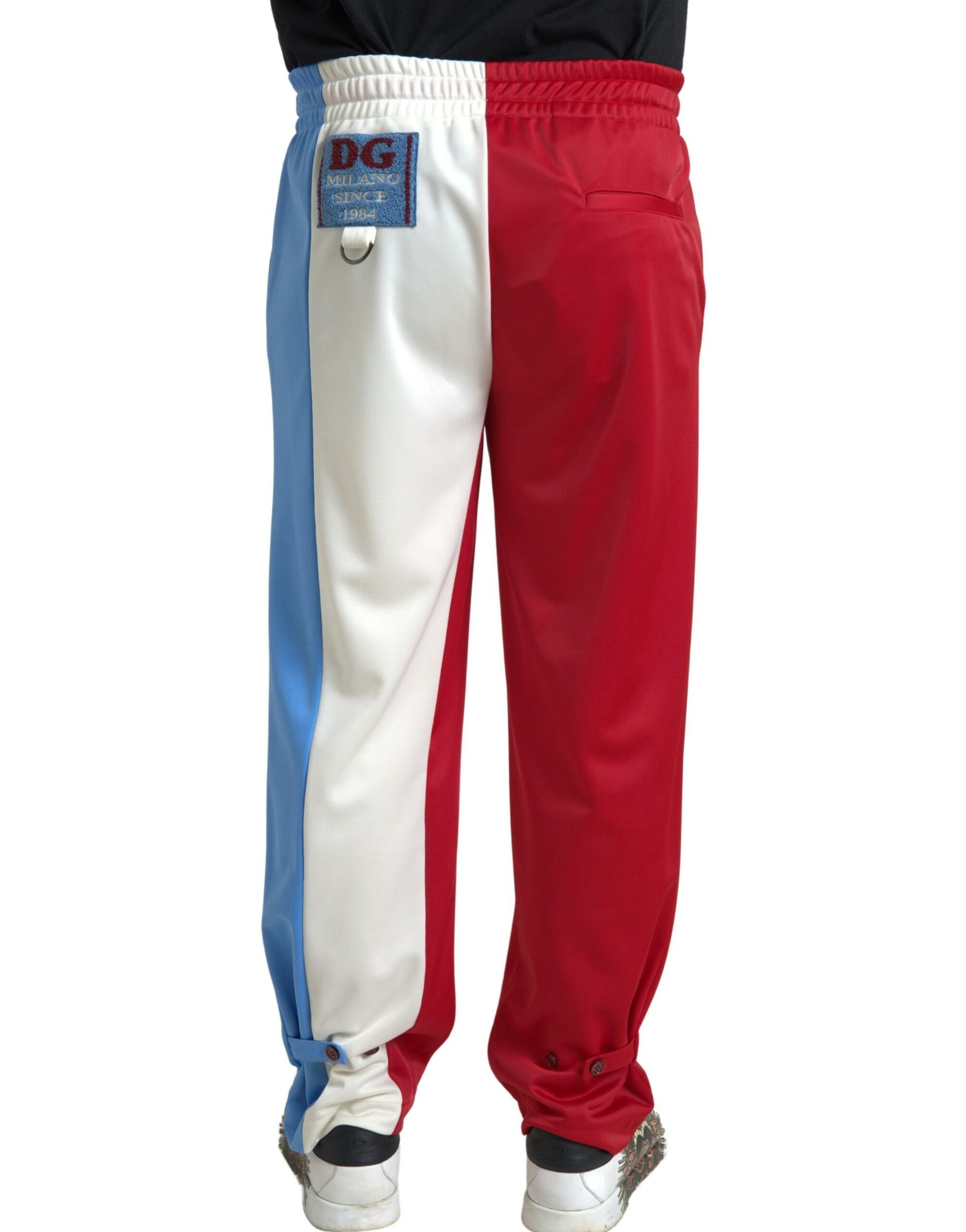 Dolce & Gabbana Multicolor Polyester Men Sweatpants Pants Dolce & Gabbana