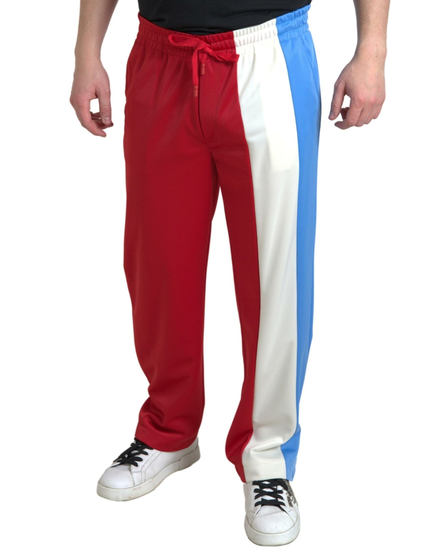 Dolce & Gabbana Multicolor Polyester Men Sweatpants Pants Dolce & Gabbana