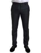 Dolce & Gabbana Dark Gray 3 Piece Single Breasted MARTINI Suit - Eljoys Fashion 