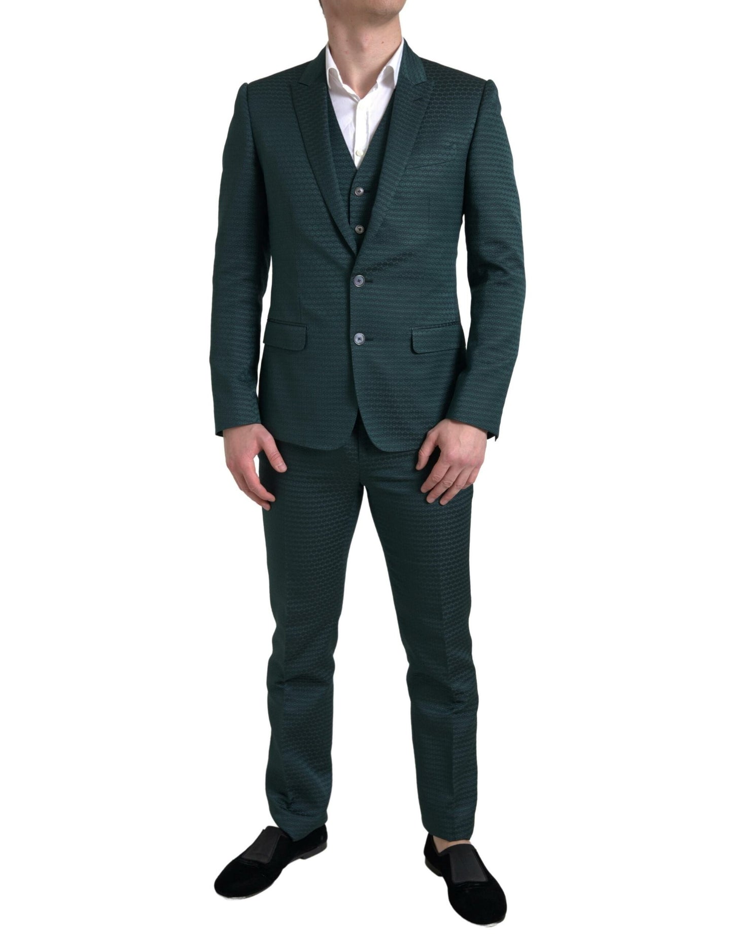 Dolce & Gabbana Green 3 Piece Single Breasted MARTINI Suit Dolce & Gabbana