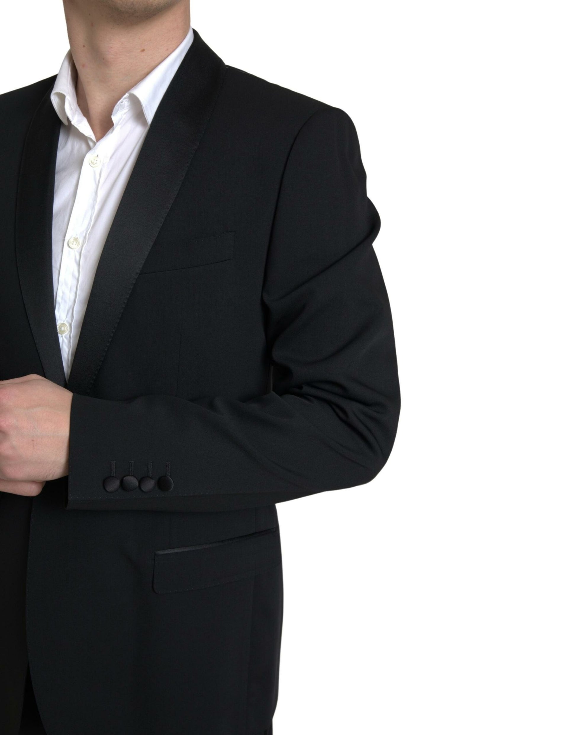 Dolce & Gabbana Black 2 Piece Single Breasted MARTINI Suit Dolce & Gabbana