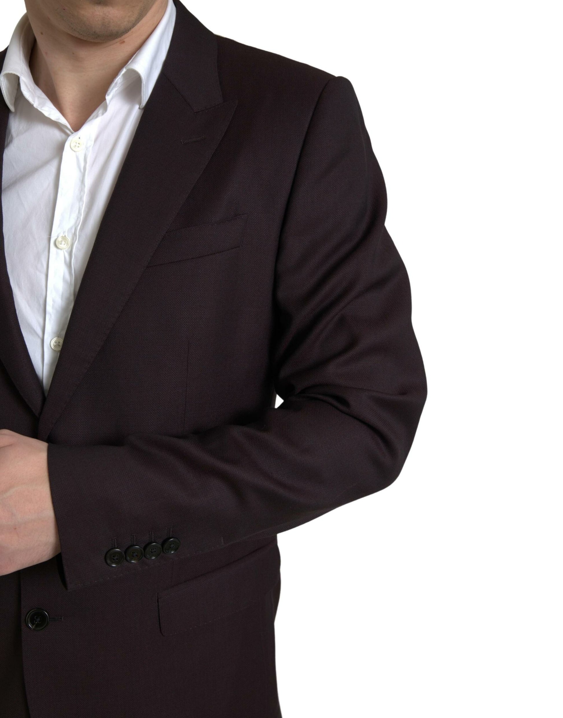 Dolce & Gabbana Maroon 2 Piece Single Breasted MARTINI Suit Dolce & Gabbana