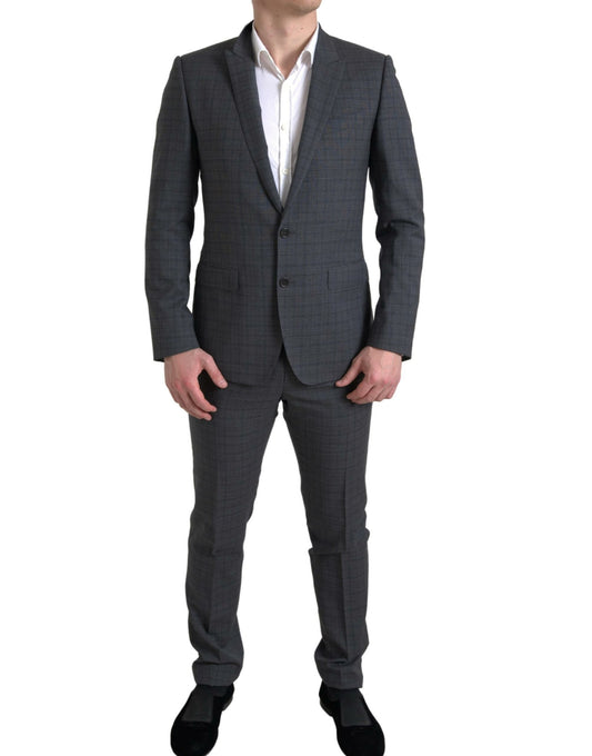 Dolce & Gabbana Gray 2 Piece Single Breasted MARTINI Suit Dolce & Gabbana
