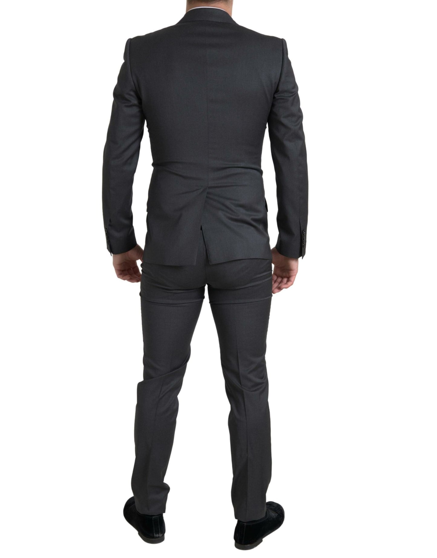 Dolce & Gabbana Gray 2 Piece Double Breasted SICILIA Suit Dolce & Gabbana