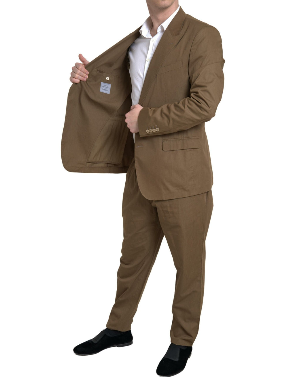 Dolce & Gabbana Brown 2 Piece Single Breasted TAORMINA Suit - Eljoys Fashion 