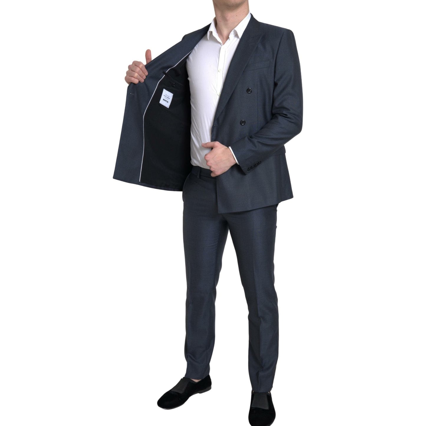 Dolce & Gabbana Blue 2 Piece Double Breasted MARTINI Suit