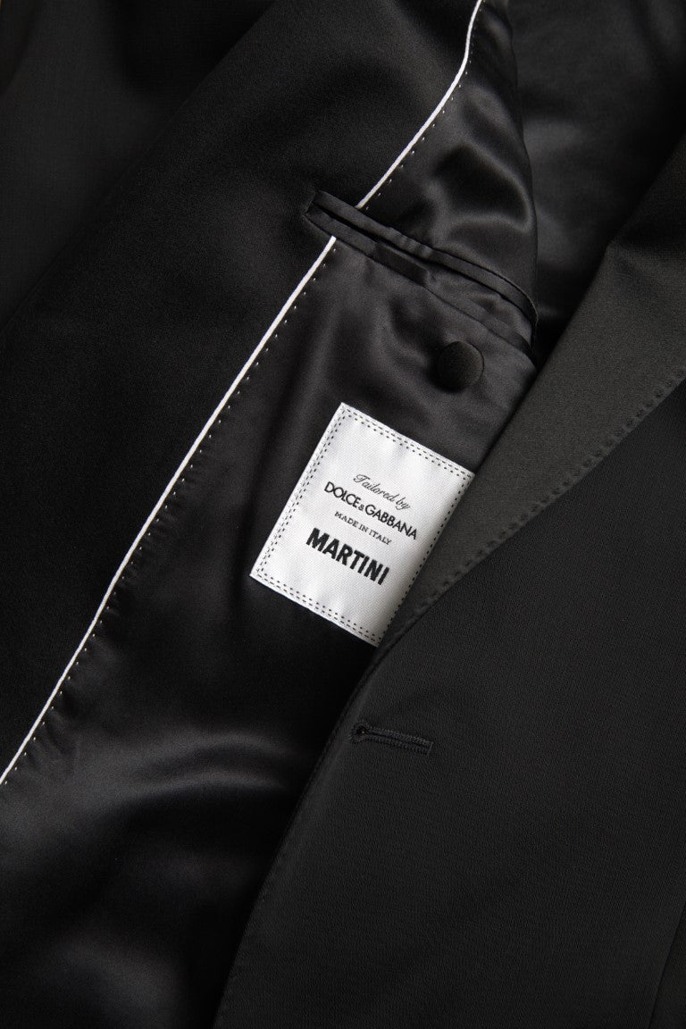Dolce & Gabbana Black Wool Single Breasted MARTINI Blazer Dolce & Gabbana