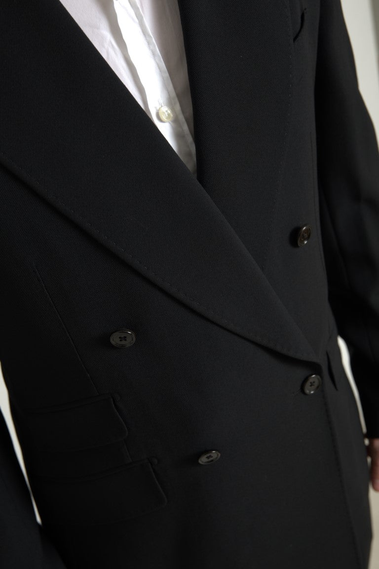 Dolce & Gabbana Black 2 Piece Double Breasted SICILIA Suit Dolce & Gabbana