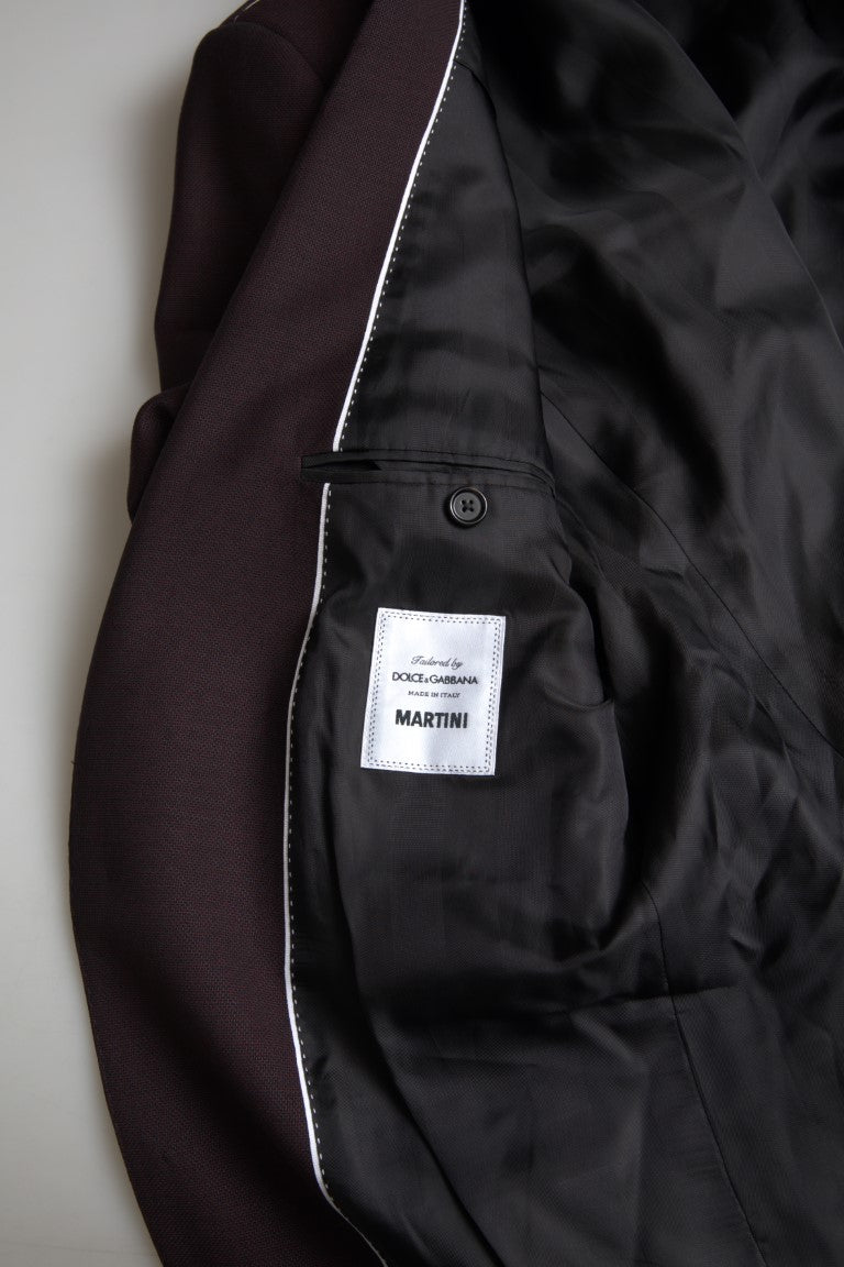 Dolce & Gabbana Maroon 2 Piece Single Breasted MARTINI Suit Dolce & Gabbana