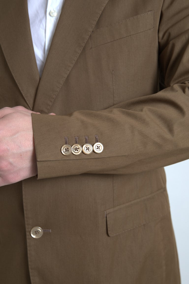 Dolce & Gabbana Brown 2 Piece Single Breasted TAORMINA Suit Dolce & Gabbana