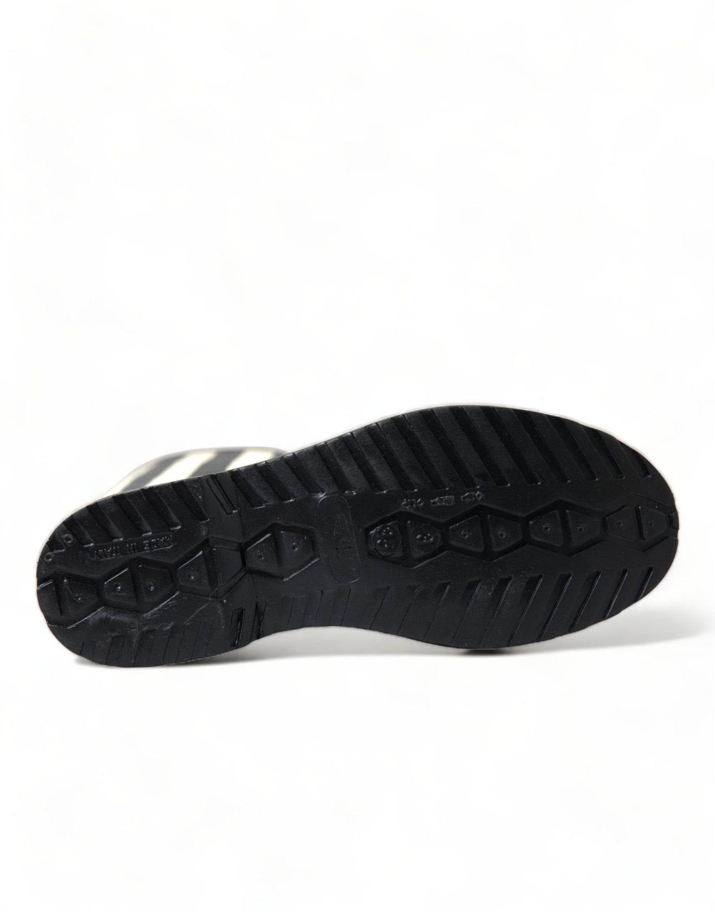 Dolce & Gabbana Black Rubber Knee High Flat Boots Shoes Dolce & Gabbana