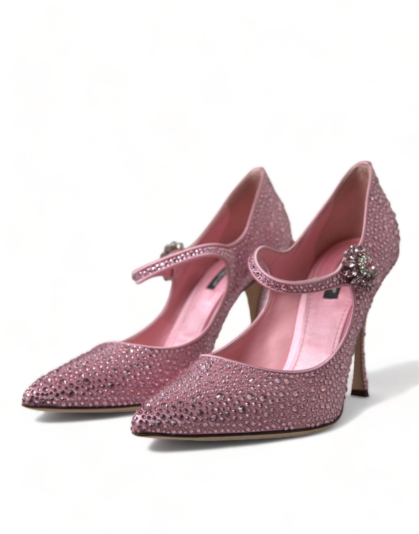 Dolce & Gabbana Pink Strass Crystal Heels Pumps Shoes Dolce & Gabbana
