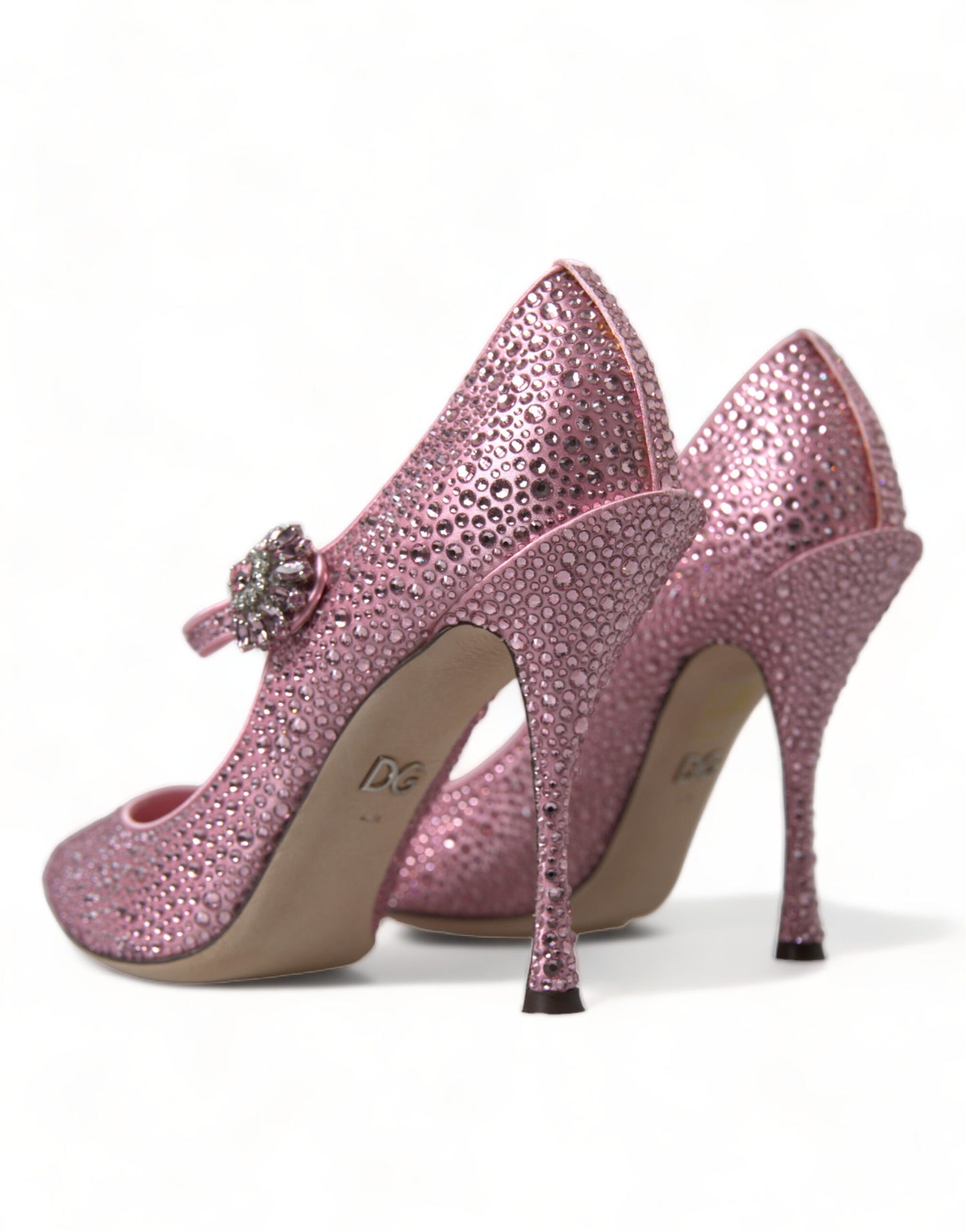 Dolce & Gabbana Pink Strass Crystal Heels Pumps Shoes Dolce & Gabbana