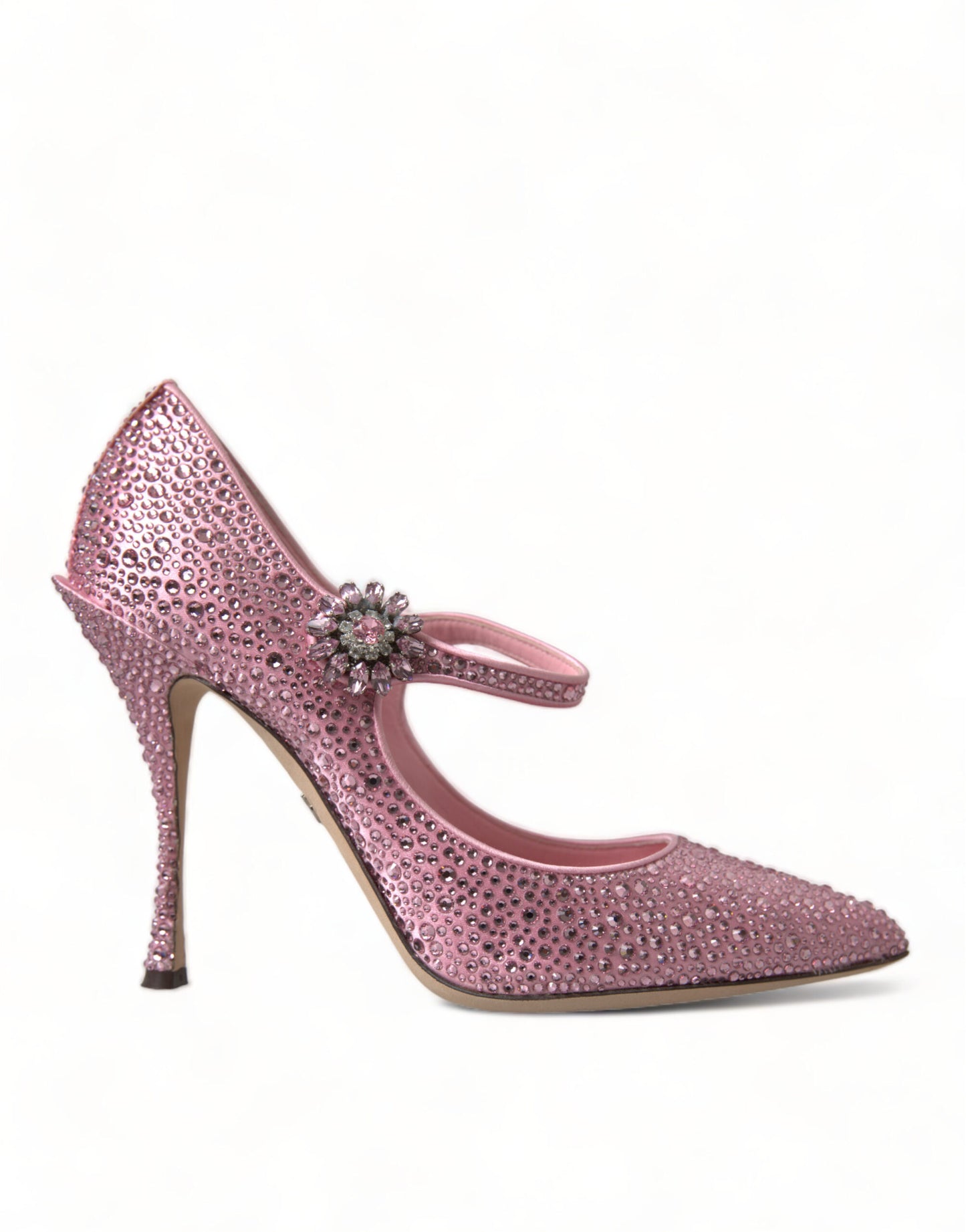 Dolce & Gabbana Pink Strass Crystal Heels Pumps Shoes Dolce & Gabbana