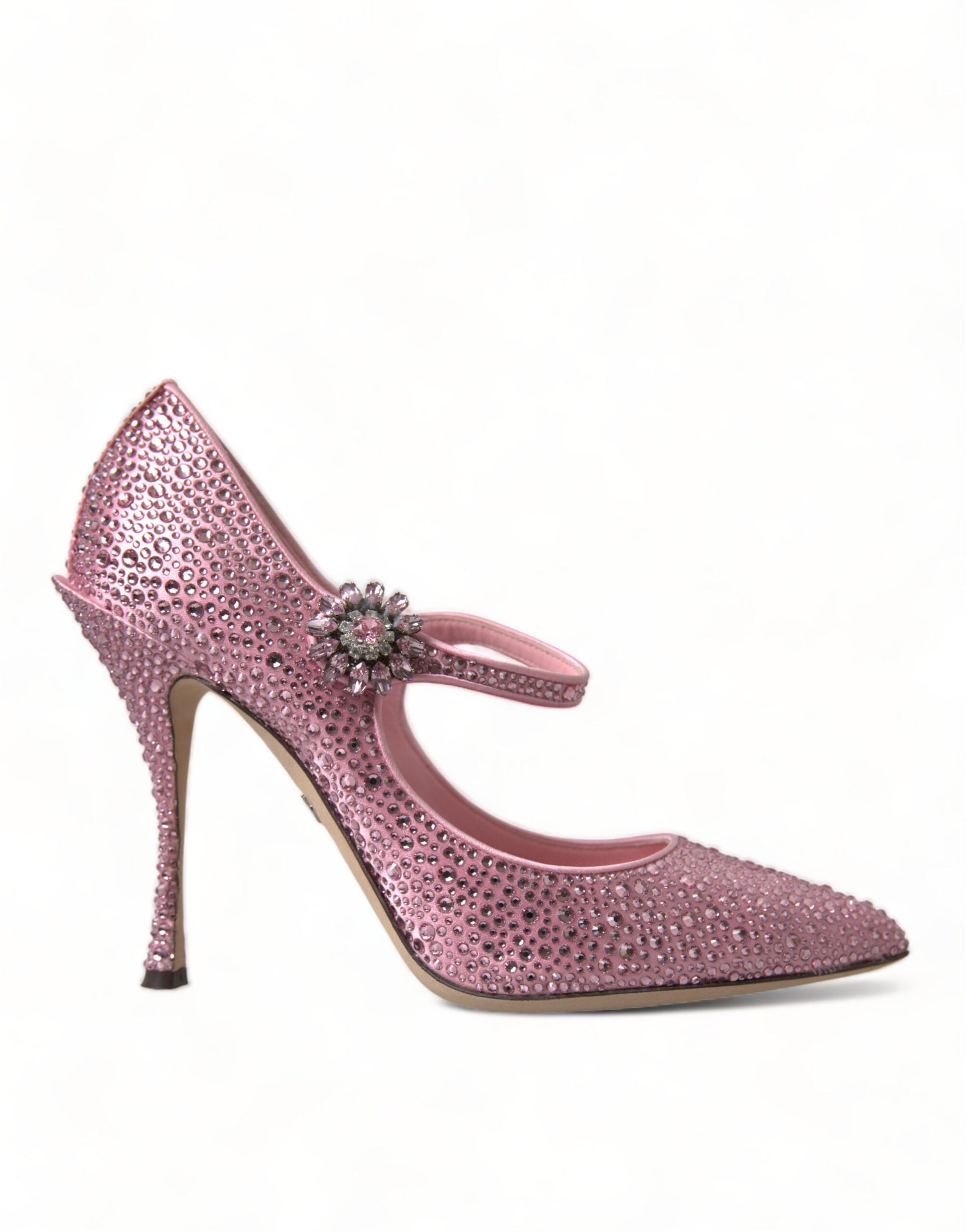 Dolce & Gabbana Pink Strass Crystal Heels Pumps Shoes Dolce & Gabbana