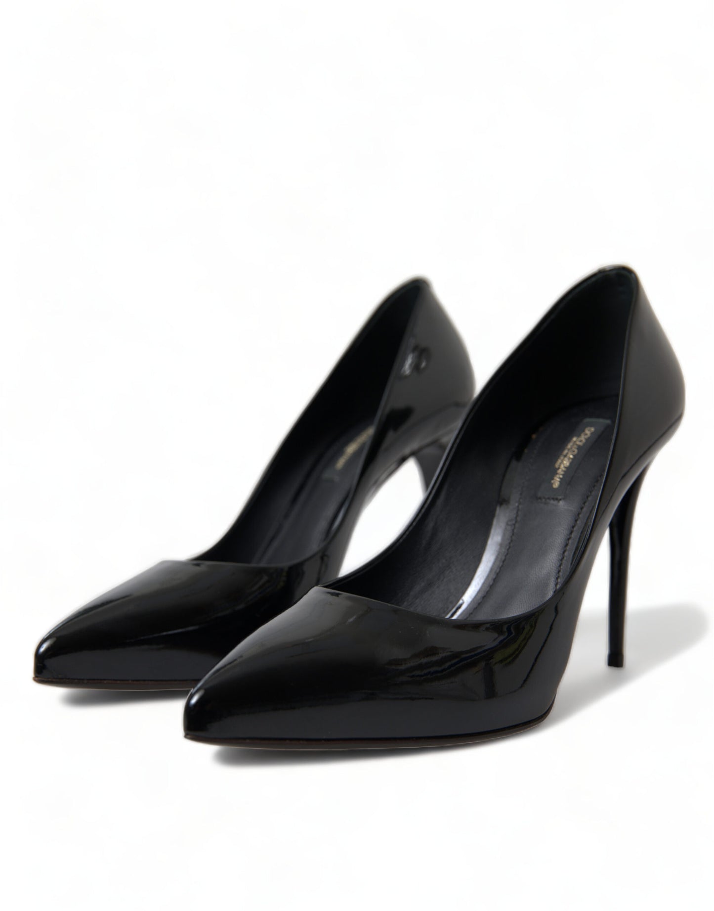 Dolce & Gabbana Black Patent Leather Pumps Heels Shoes Dolce & Gabbana