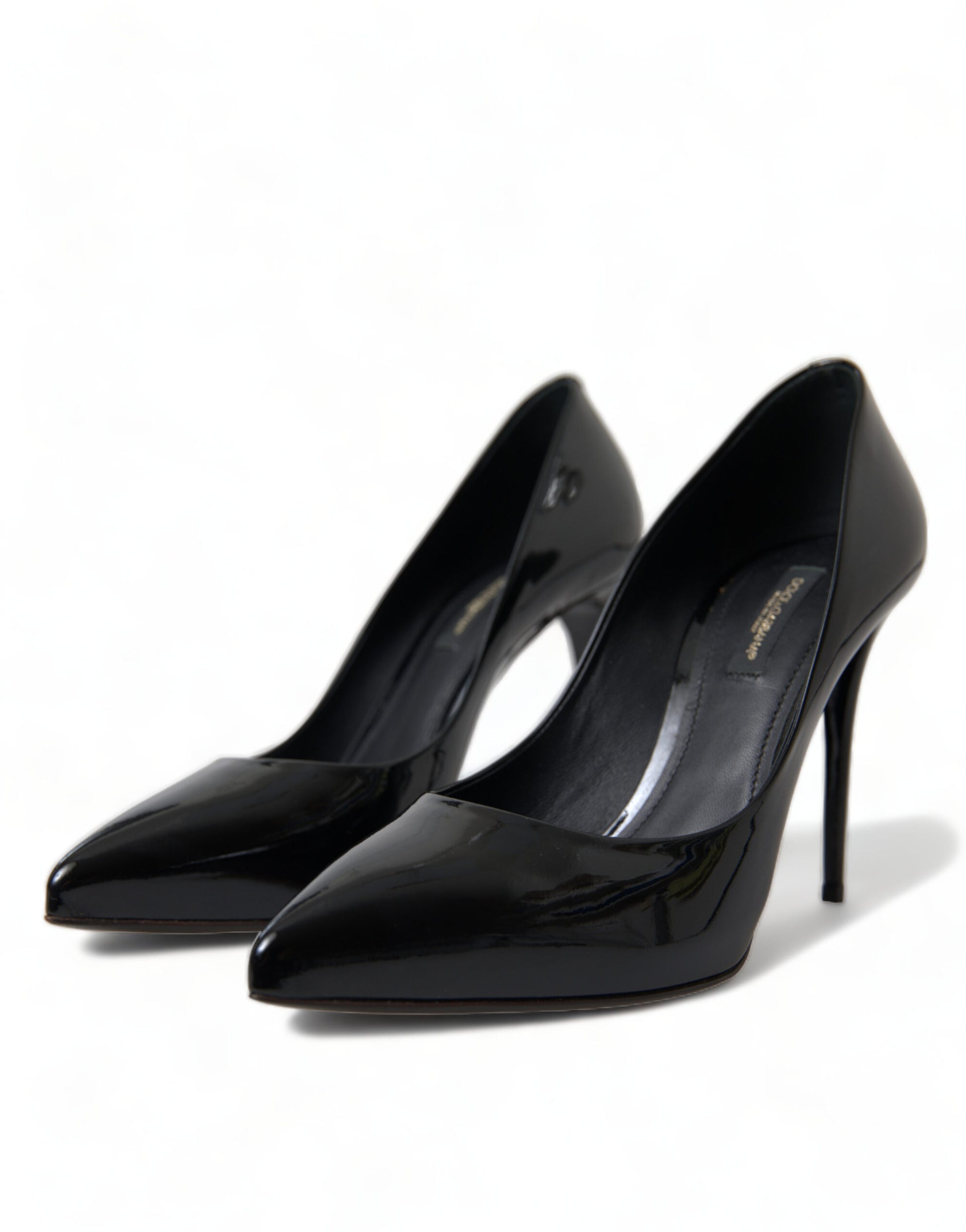 Dolce & Gabbana Black Patent Leather Pumps Heels Shoes Dolce & Gabbana