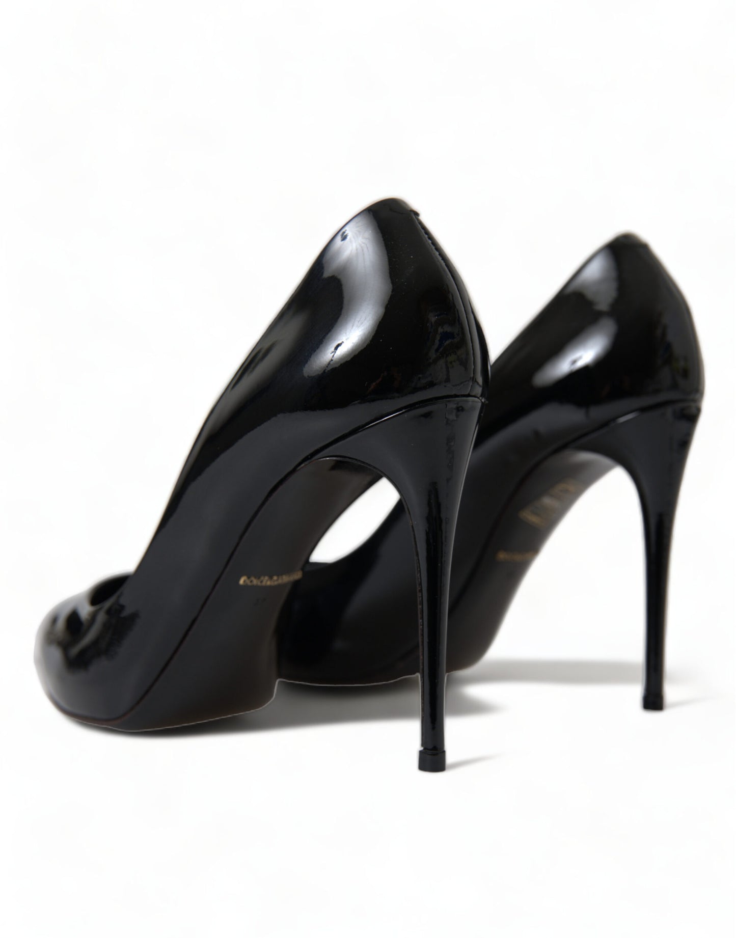Dolce & Gabbana Black Patent Leather Pumps Heels Shoes Dolce & Gabbana