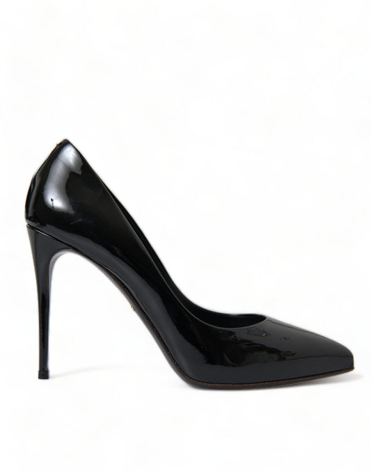 Dolce & Gabbana Black Patent Leather Pumps Heels Shoes Dolce & Gabbana