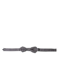 Dolce & Gabbana Gray Polka Dots Silk Adjustable Neck Papillon Bow Tie