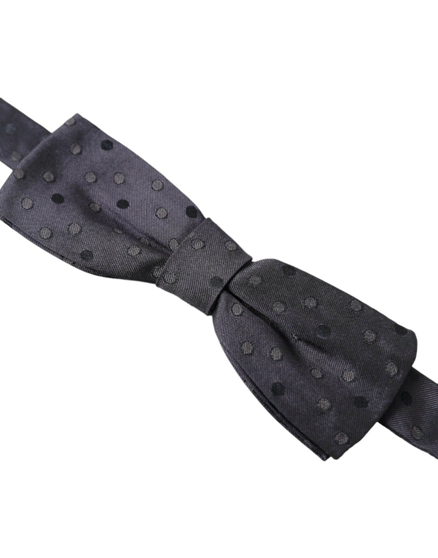 Dolce & Gabbana Blue Polka Dot Silk Adjustable Neck Men Papillon Bow Tie Dolce & Gabbana