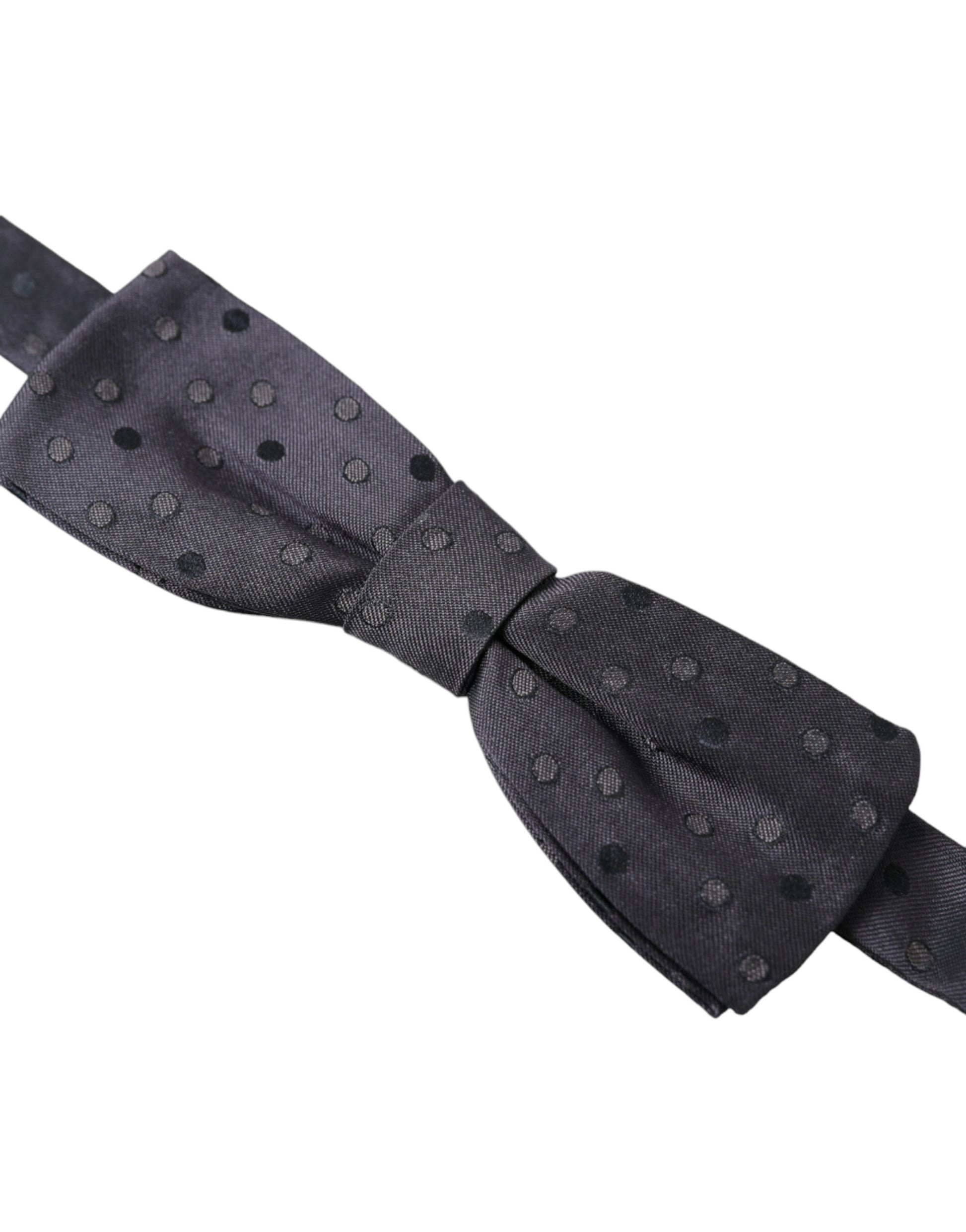 Dolce & Gabbana Blue Polka Dot Silk Adjustable Neck Men Papillon Bow Tie Dolce & Gabbana