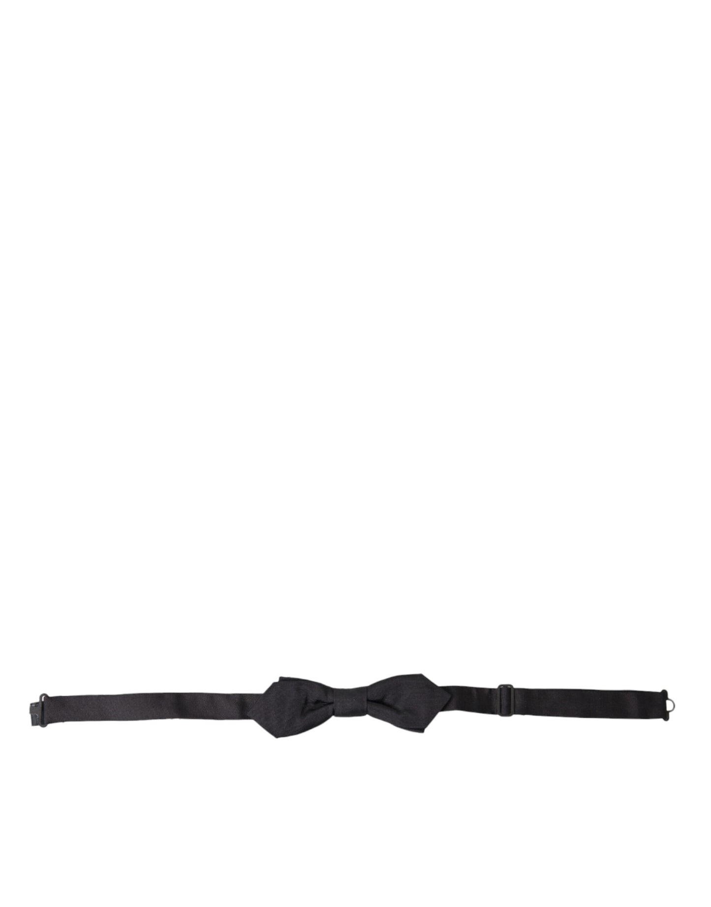 Dolce & Gabbana Black Silk Adjustable Neck Men Papillon Bow Tie Dolce & Gabbana