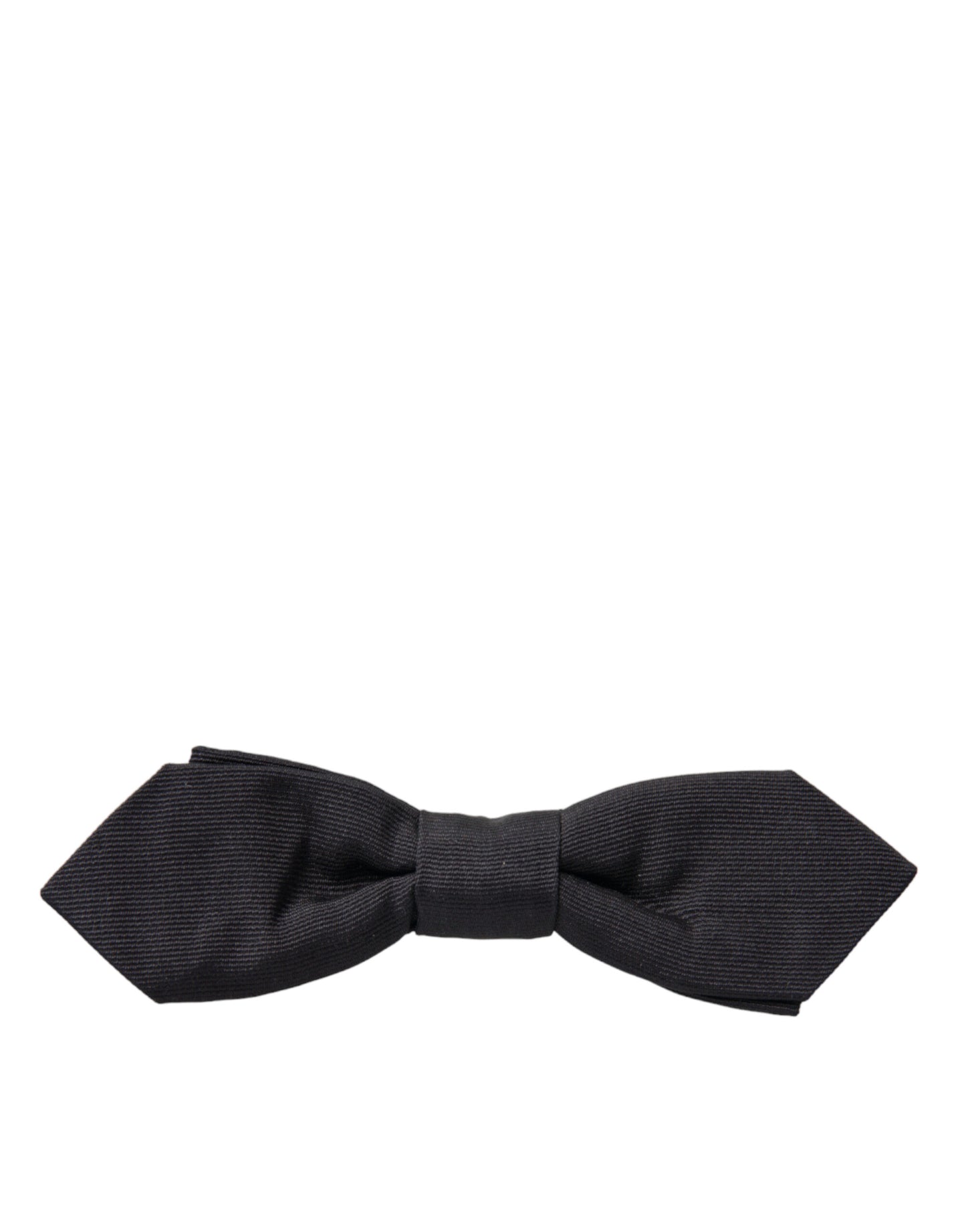 Dolce & Gabbana Black Silk Adjustable Neck Men Papillon Bow Tie Dolce & Gabbana