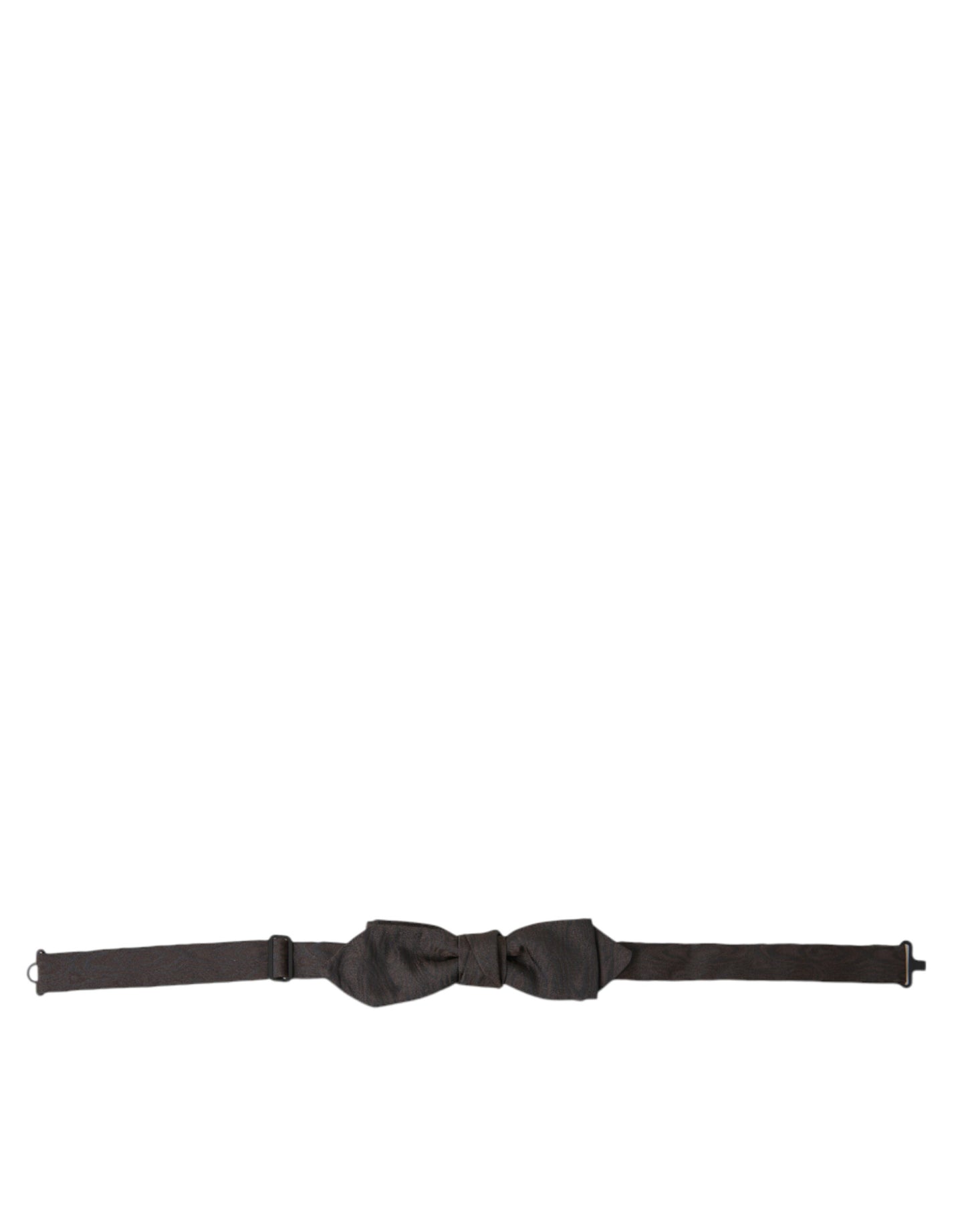 Dolce & Gabbana Brown Polyester Silk Adjustable Neck Men Papillon Bow Tie Dolce & Gabbana
