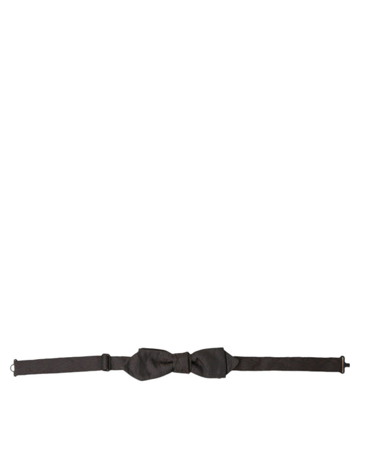 Dolce & Gabbana Brown Polyester Silk Adjustable Neck Men Papillon Bow Tie Dolce & Gabbana