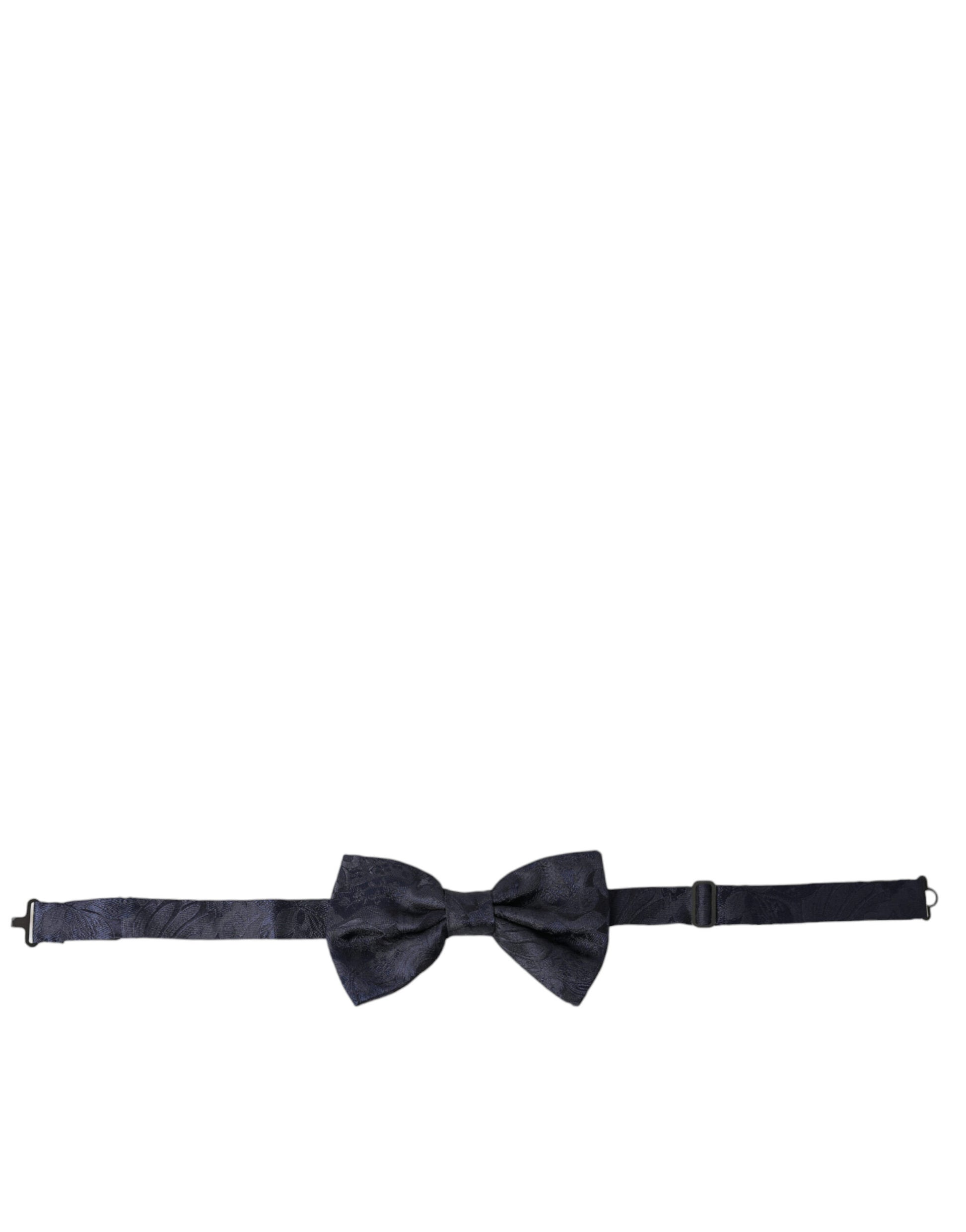 Dolce & Gabbana Blue Silk Adjustable Neck Men Papillon Bow Tie Dolce & Gabbana