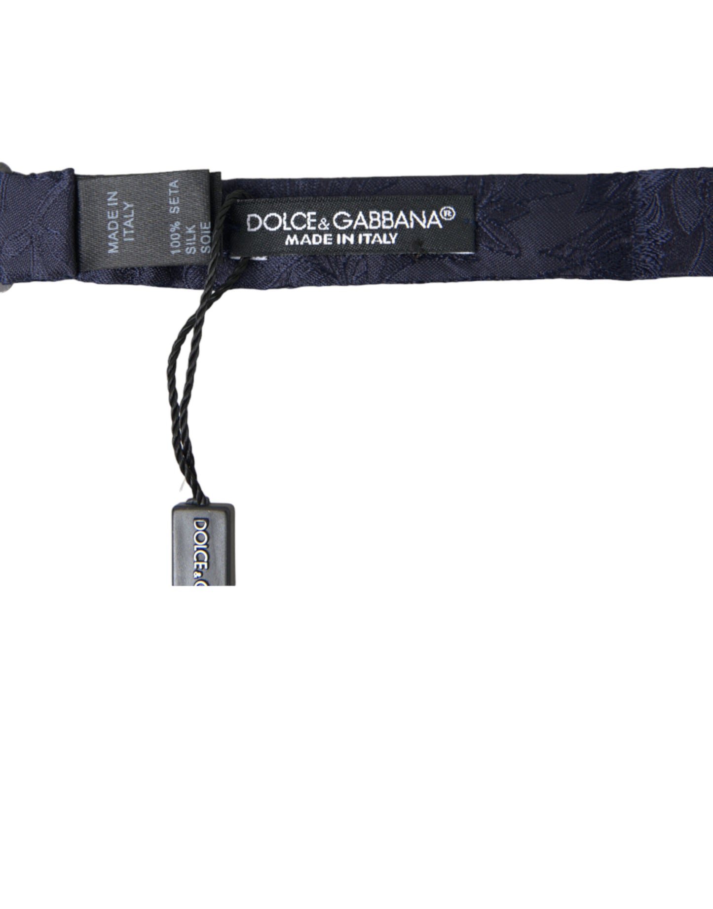 Dolce & Gabbana Blue Silk Adjustable Neck Men Papillon Bow Tie Dolce & Gabbana
