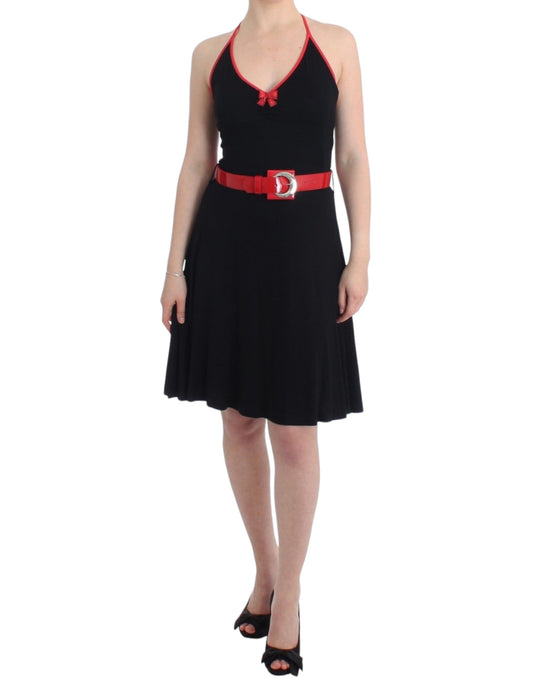 Roccobarocco Black belted palladio dress Roccobarocco