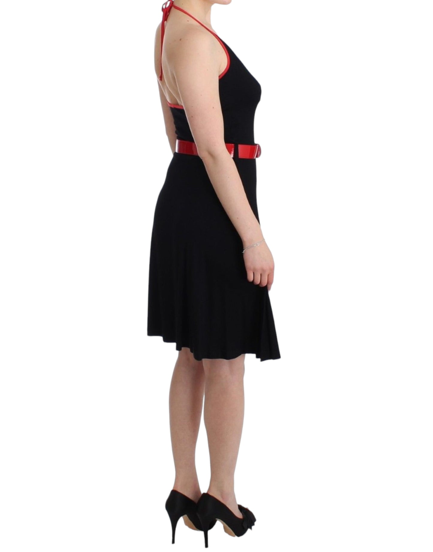 Roccobarocco Black belted palladio dress Roccobarocco