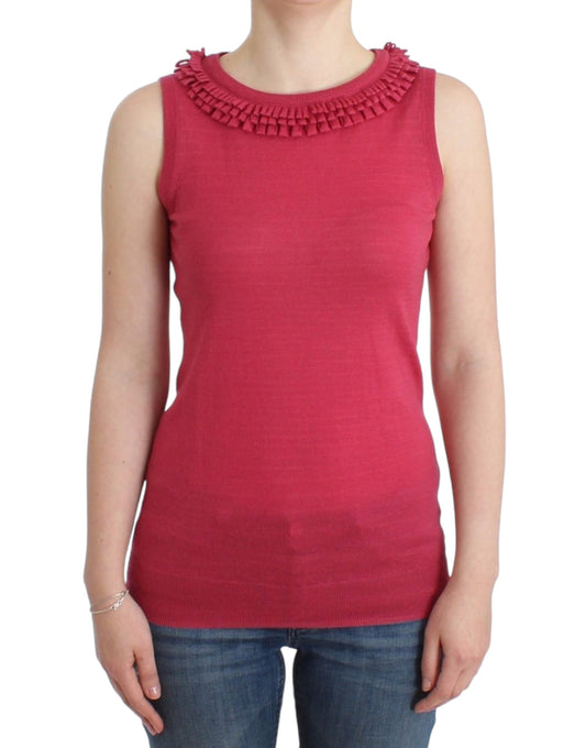 John Galliano Pink wool knit top John Galliano