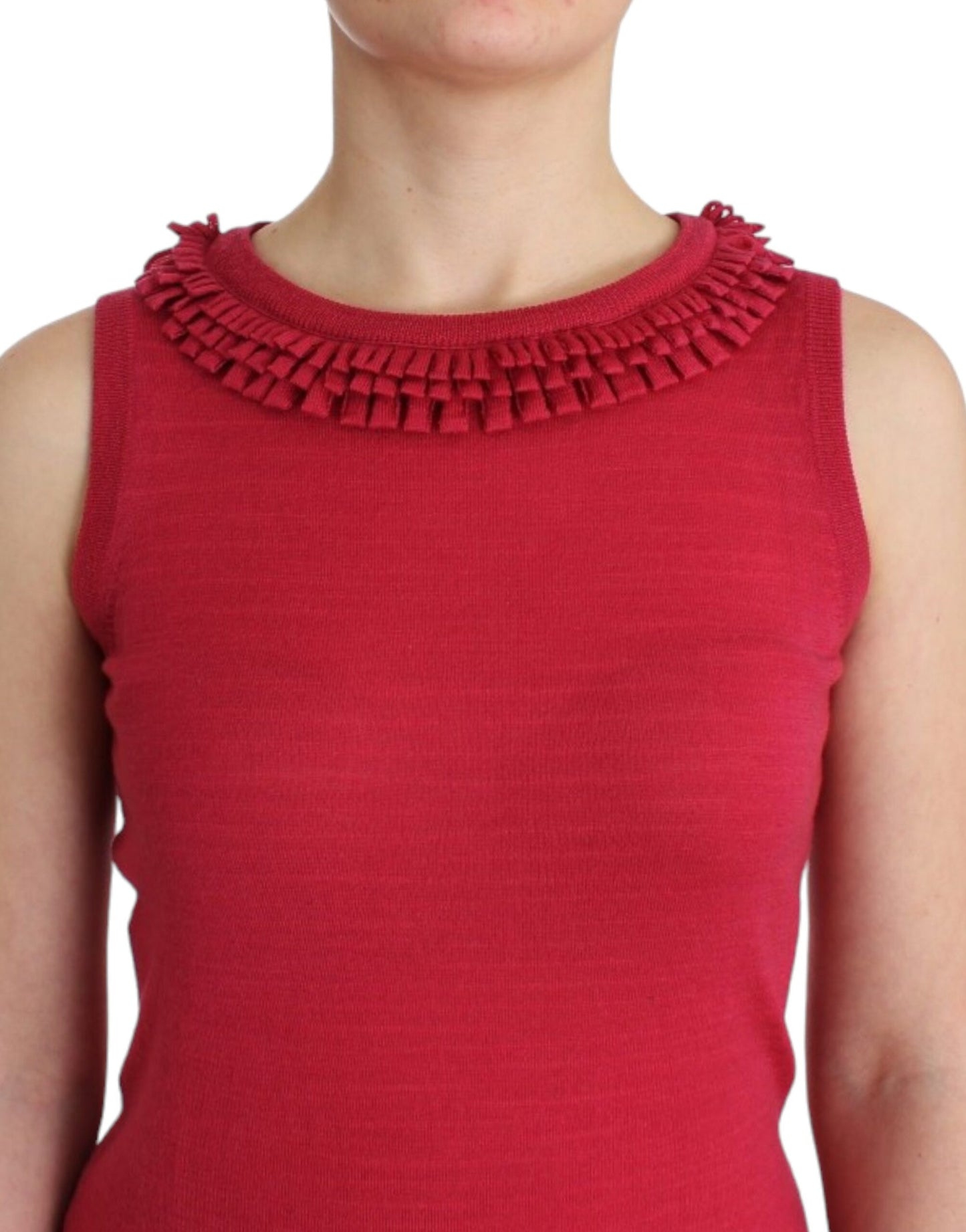John Galliano Pink wool knit top John Galliano
